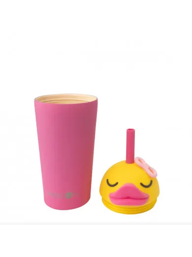 Asobu čaša sa slamkom Patkica 720ml