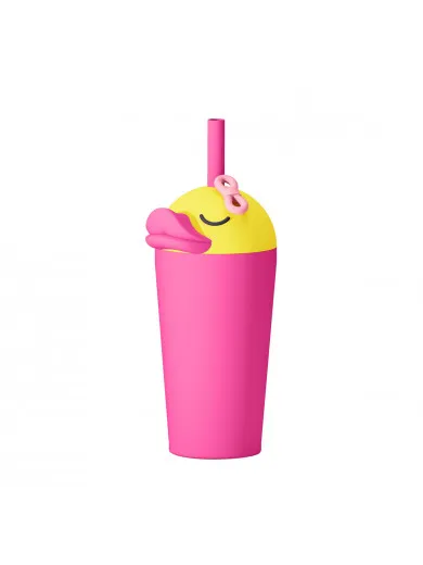 Asobu čaša sa slamkom Patkica 720ml