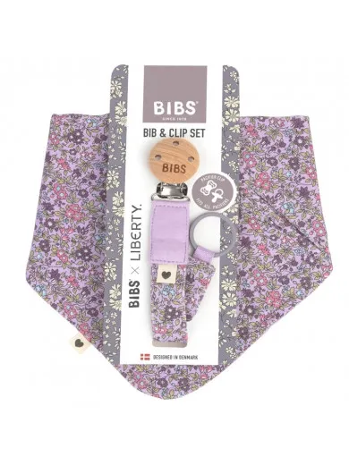 Bibs set Liberty, Chamomile Lavender Violet
