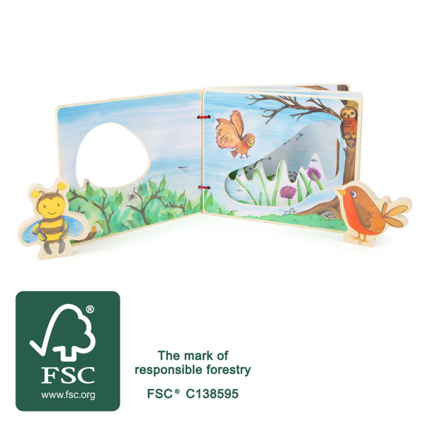 Small foot drvena edukativna knjiga