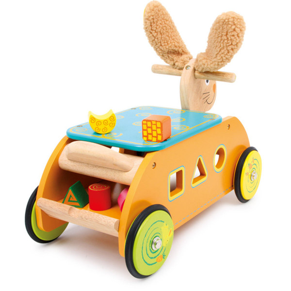 Small foot drvena guralica i sorter oblika Zeka