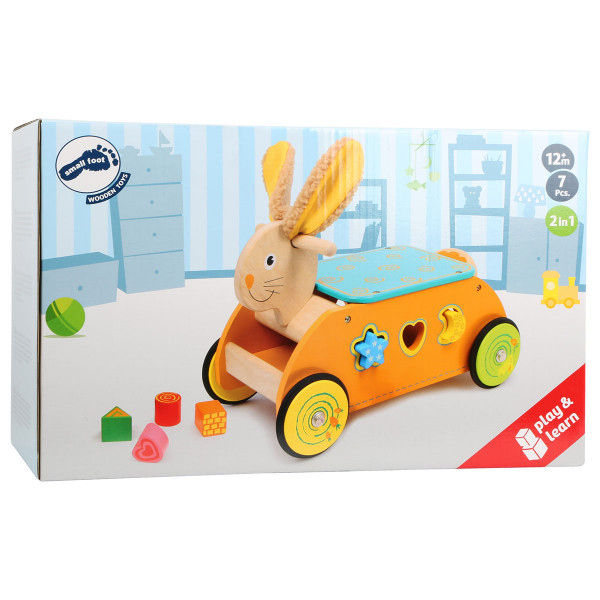 Small foot drvena guralica i sorter oblika Zeka