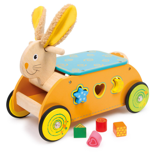 Small foot drvena guralica i sorter oblika Zeka