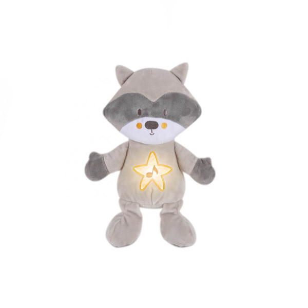 Konig kids plišani rakun sa uspavankama i noćnim svetlima