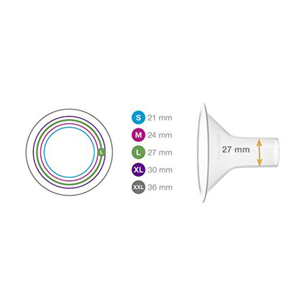Medela levak za grudi 2/1, 27mm