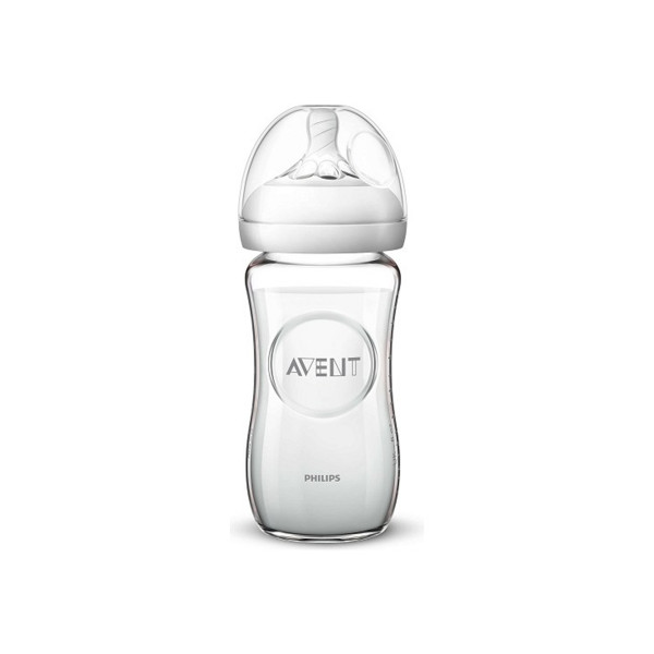 Avent staklena flašica natural1m+,240ml