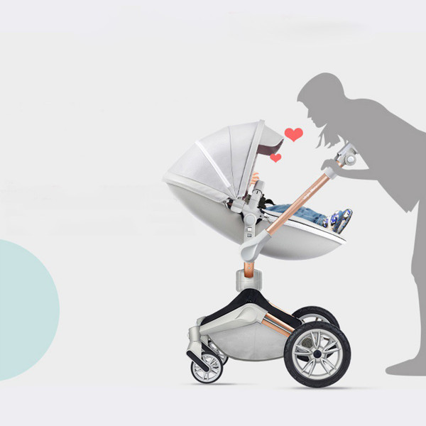 Hot mom kolica 2u1, gray,0m+