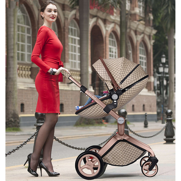 Hot mom kolica 2u1, brown, 0m+