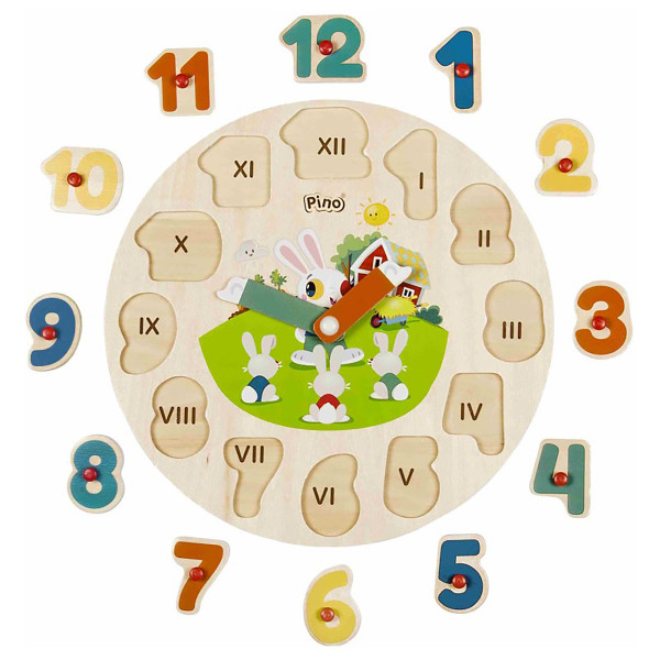 Pino drvena slagalica -Sat