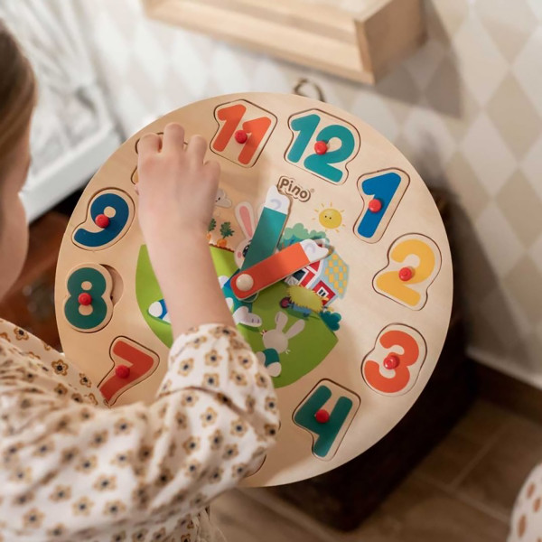 Pino drvena slagalica -Sat