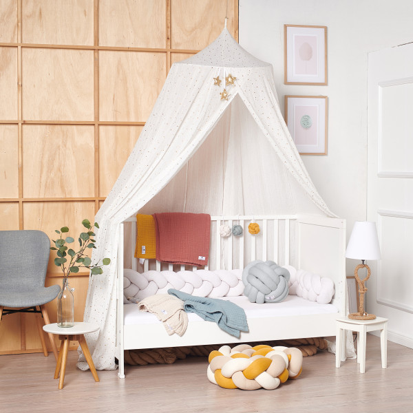 Nordic Coast pleteni jastuk čvor, 40x40cm