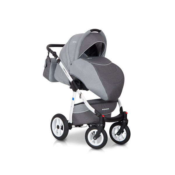 Riko NANO kolica 3u1 Grey, 0m+