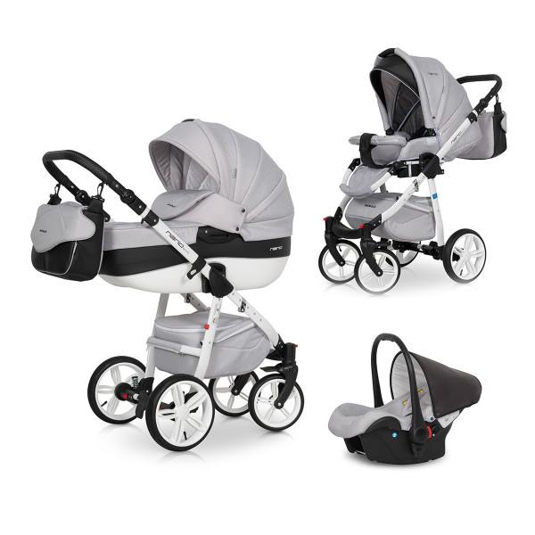 Riko NANO ECCO kolica 3u1 Carbon, 0m+