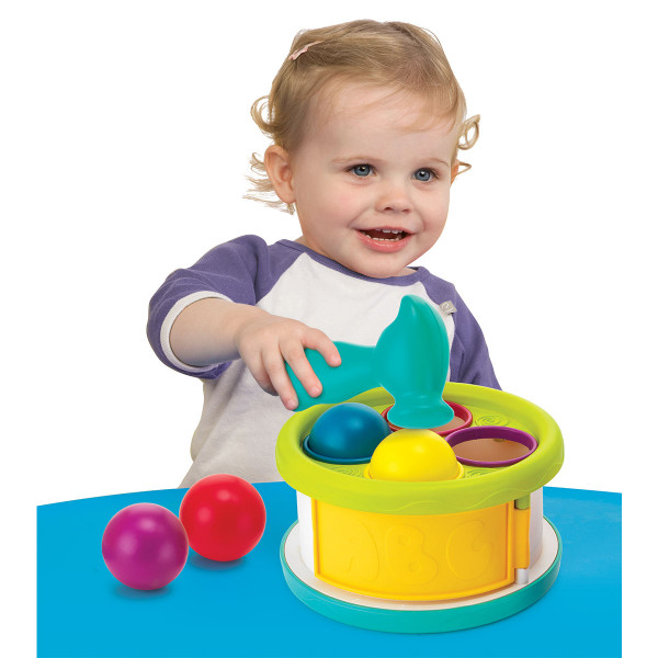 B kids edukativna igračka hammer drum ball drop