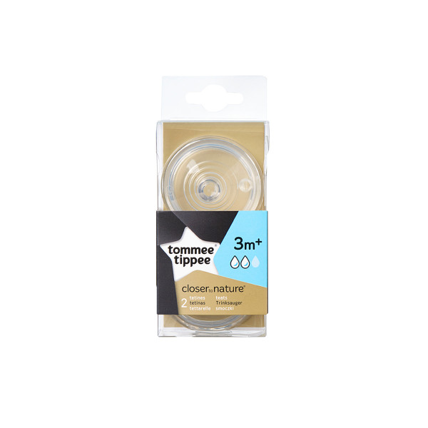 Tommee Tippee silikonska cuclasrednji protok 2/1, 3m+