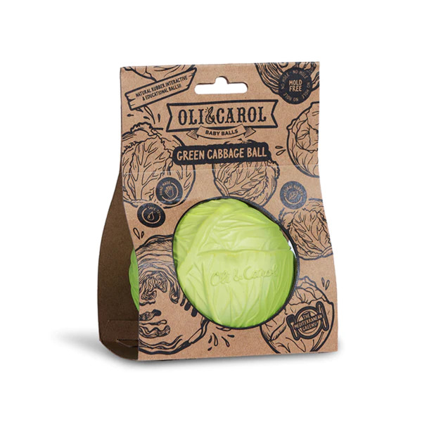 Oli&Carol senzorna lopta kupus, zelena