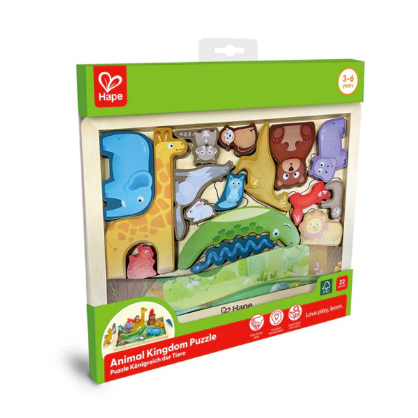 Hape drvene puzle životinjskocarstvo