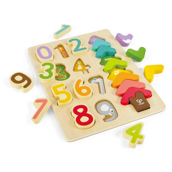 Hape drvene puzle brojevi I boje