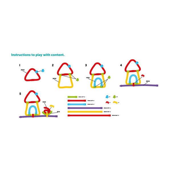 EurekaKids plastične vijuga kockice
