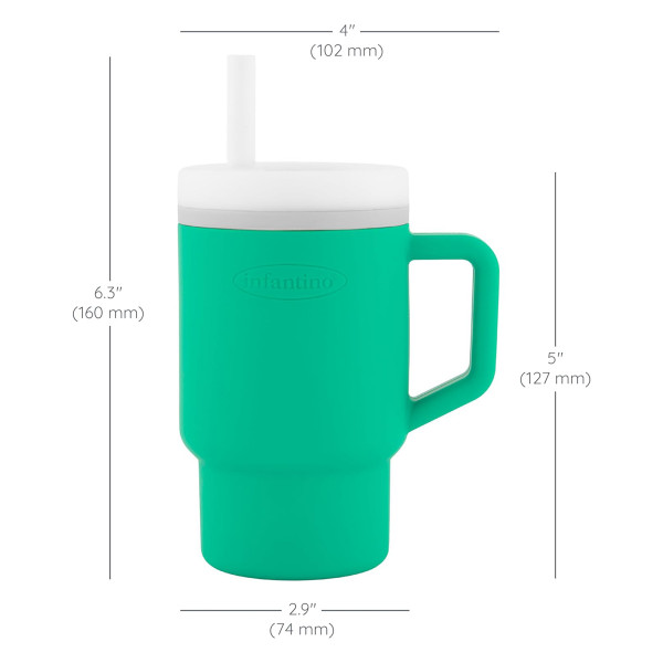 Infantino silikonska čaša 3m+,266ml