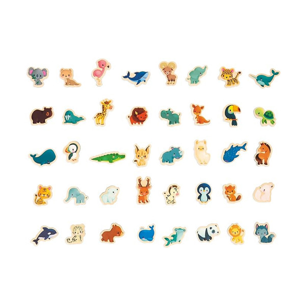 Janod magnetna karta sveta saživotinjama