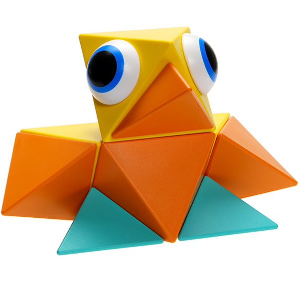 Trido magnetne 3D kocke,  Honey Small