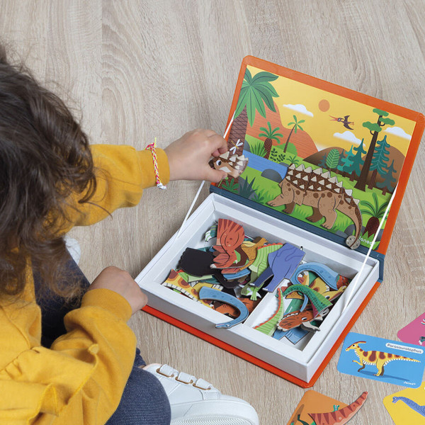 Janod magnetna knjiga-dinosaurusi