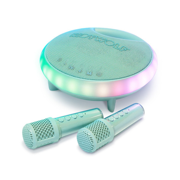 KidyWolf karaoke zvučnik i dva mikrofona