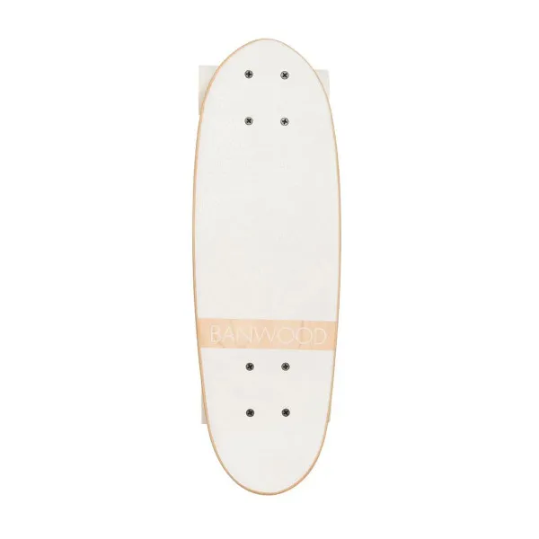 Banwood  skejtbord, White