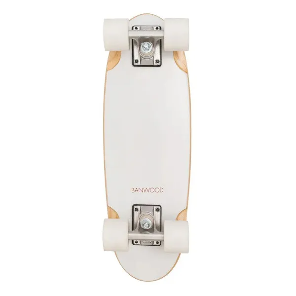 Banwood  skejtbord, White