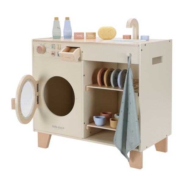 Little Dutch drvena mašina zapranje veša, 60x30x91cm