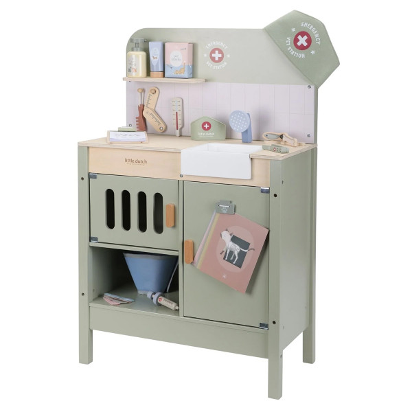 Little Dutch drvena veterinarska stanica, 110x24x66,6cm