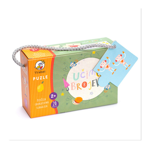 Vrabac slagalica za todlere naučimo brojeve