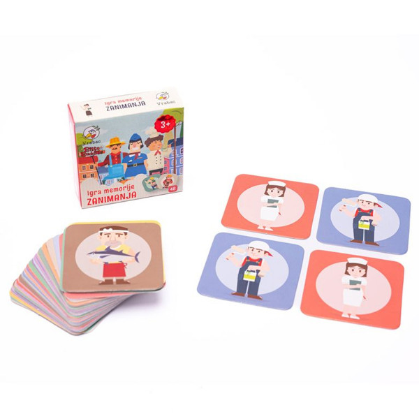 Vrabac igra memorije zanimanja