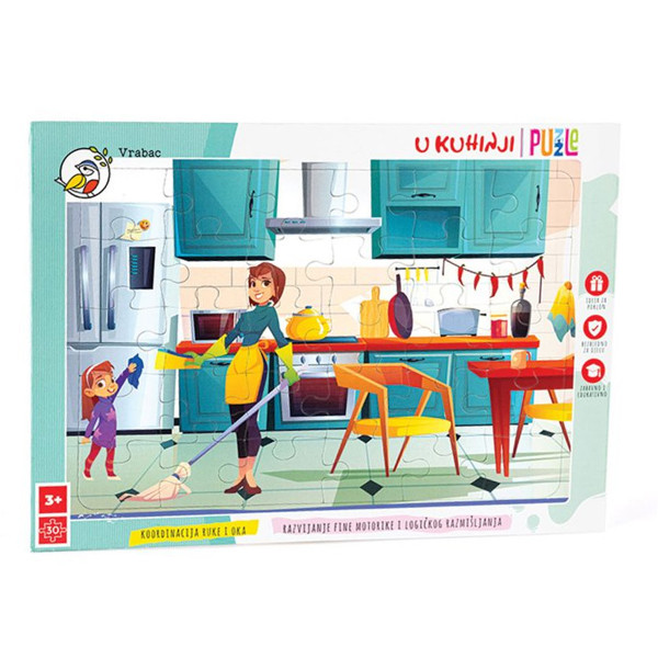 Vrabac slagalica U kuhinji