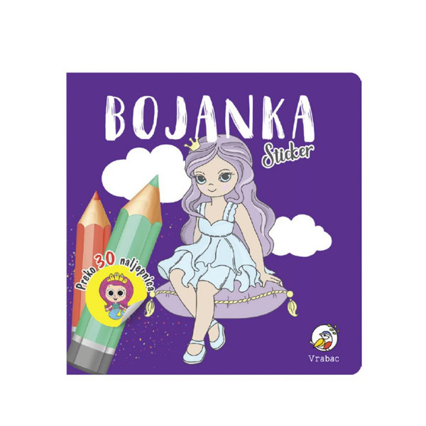 Vrabac bojanka stiker Princezaza
