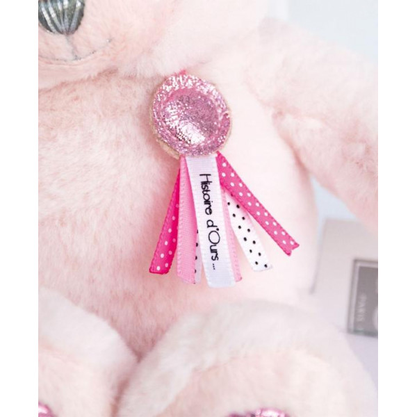 Historie d'Ours plišana igračka Mali roze meda