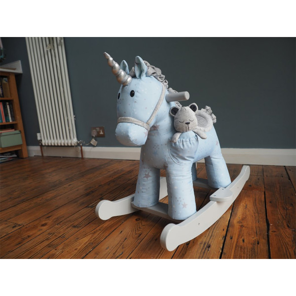 Little bird Munbim i Rej drveni jednorog za ljuljanje