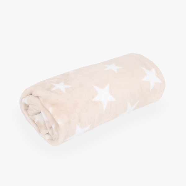 Jungle ćebe zvezdica bež, 100x150cm