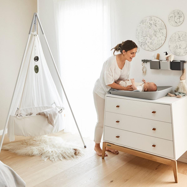 Leander podloga za presvlačenje Pearl gray