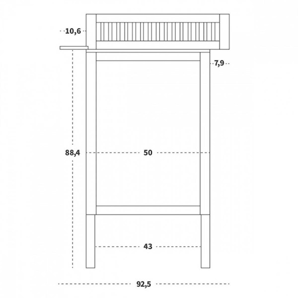 Sebra komoda, 88.4x50cm