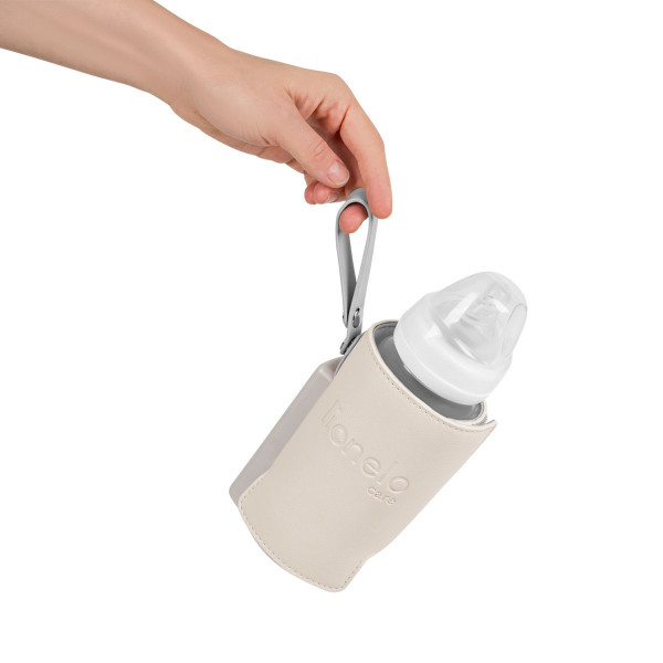 Lionelo prenosni grejač za flašice, Beige Sand