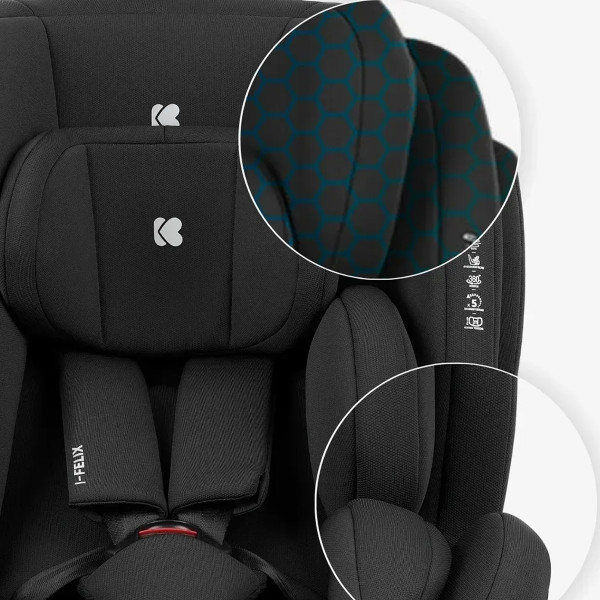 Kikka Boo auto sedište i-Felix ISOFIX Dark Grey 40-150cm