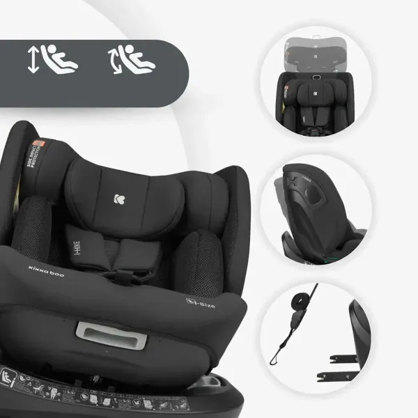 Kikka Boo auto sedište i-Hike premium Black