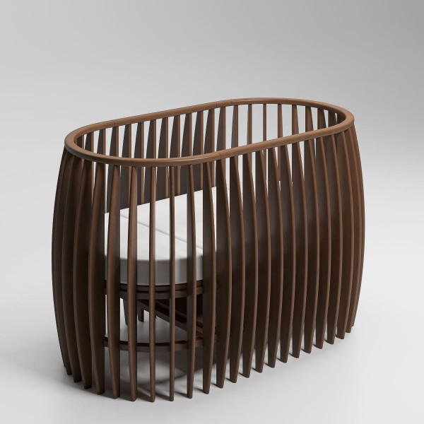 Sol Baby krevetac Olga, orah 141,5x84x90,5