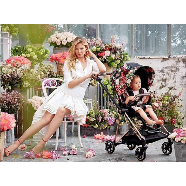 Cybex kolica Mios Spring Blossom Black