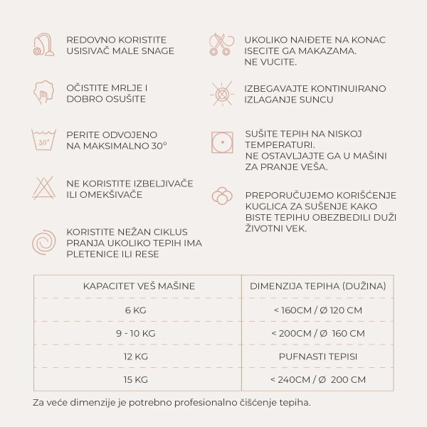 Lorena Canals tepih, 1,25cm