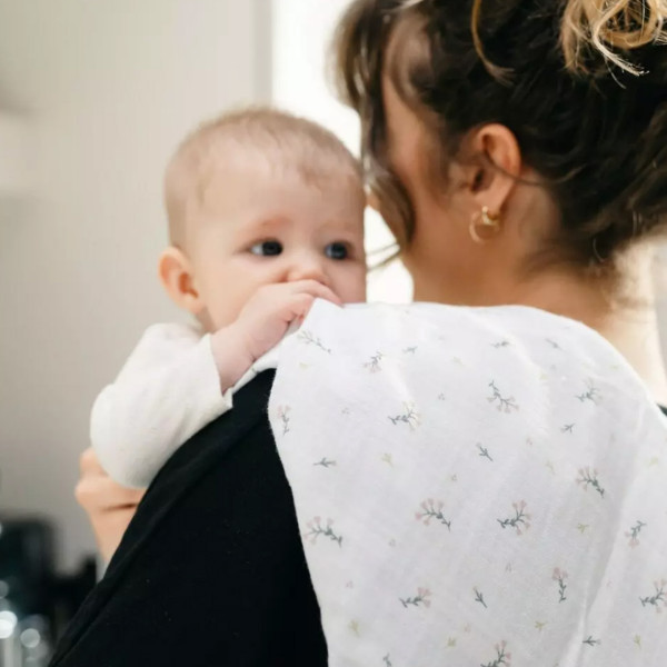 Doomoo muslin pelene Flower pink 3/1