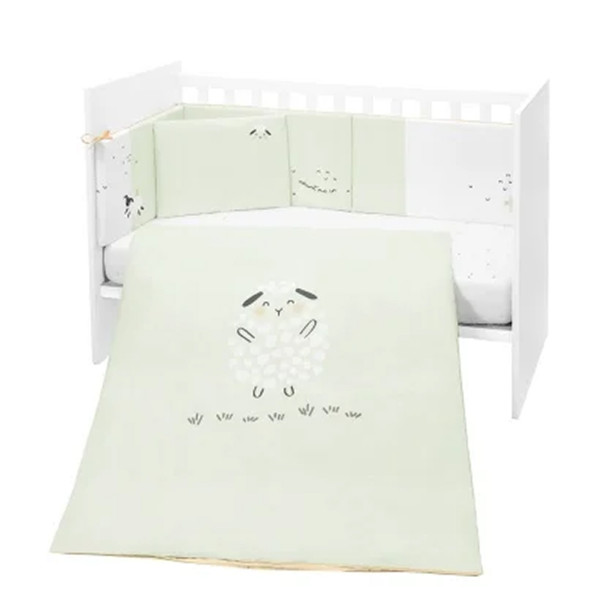 Kikka Boo posteljina sa ogradicom 60x120cm Sleepy Sheep
