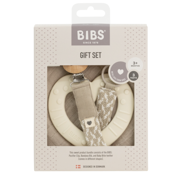 Bibs set 3/1, Ivory